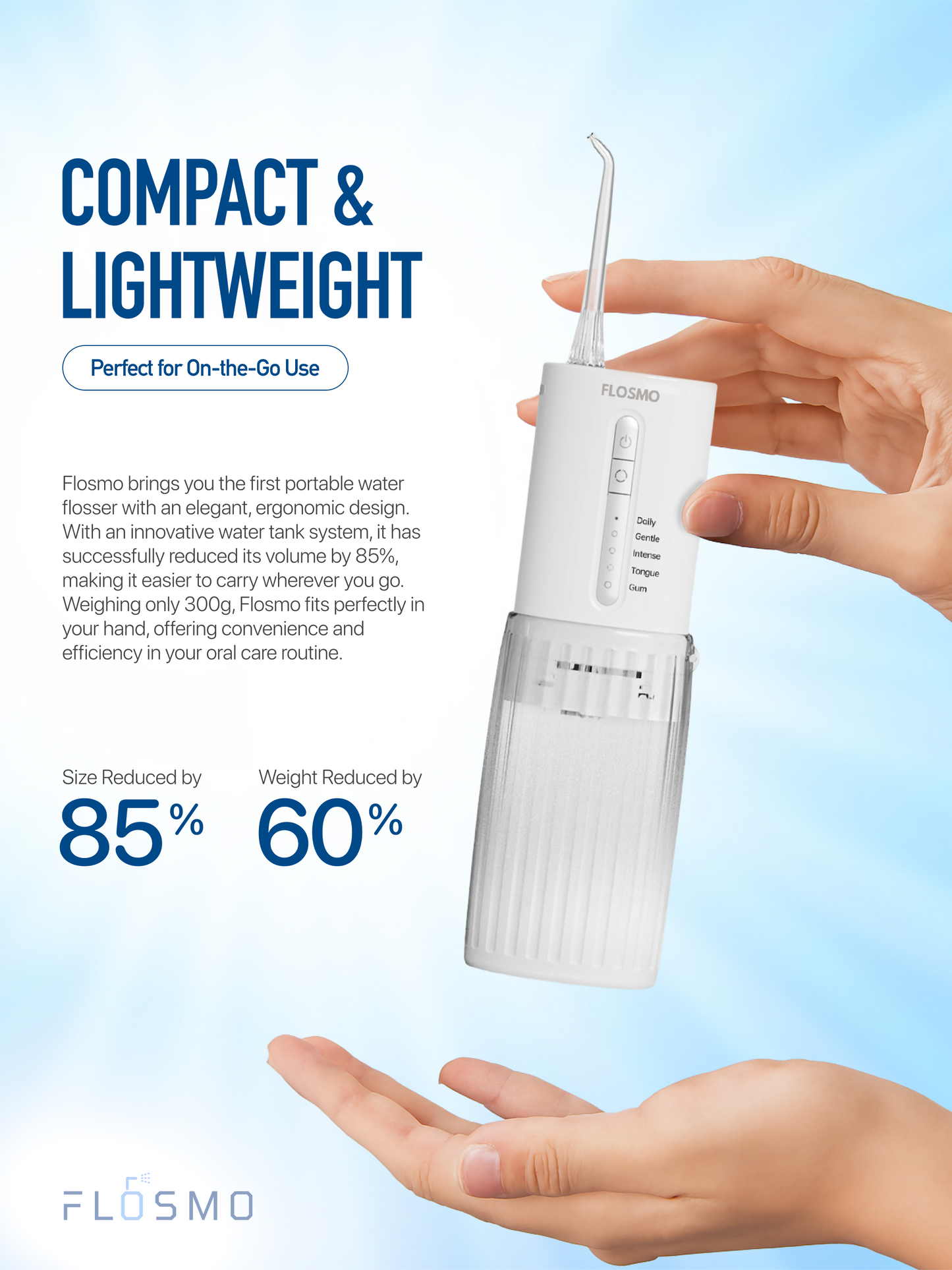 FLOSMO Electric Water Flosser - T01 ProCare