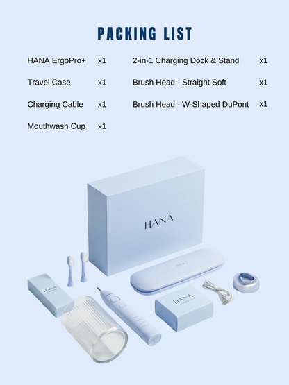HANA ErgoPro+(Bye-Bye Plaque Series) Electric Toothbrush